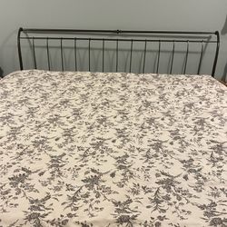 Wrought Iron Sleigh Bed Frame King Sized