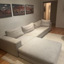 Pearl Sofa, Good Condition, Washable Pillow Cases 