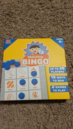 Matching Bingo game for kids