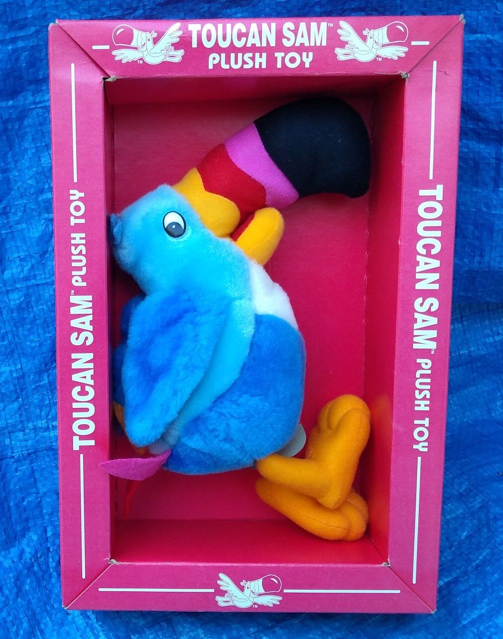 1997 Toucan Sam Plush Toy In Box Kellogs Fruit Loops Vintage Collectible
