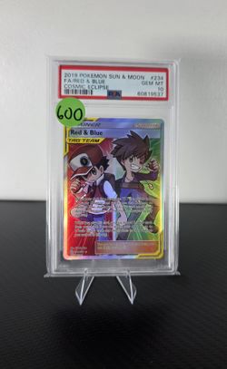 PSA 10 Red & Blue Full Art Trainer #234 Cosmic Eclipse (2019 Pokemon)
