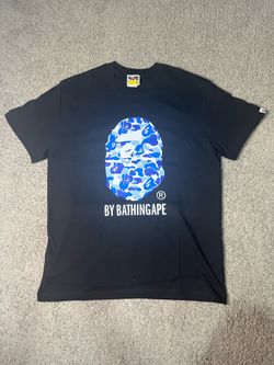 BAPE Blue Camo Ape Head Tee