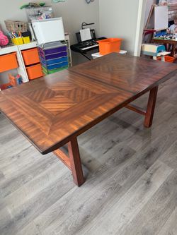 Beautiful wooden dining table