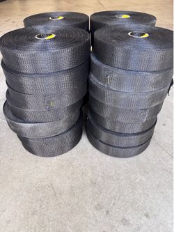 Correa de suspensión de vinilo tejido de 1,75 pulgadas de ancho x 100 yardas