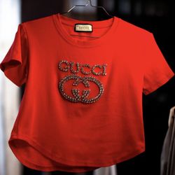 Gucci Red Crop Top See Pics