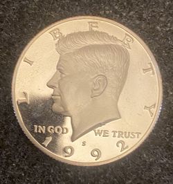 Half Dollar 1992 S. Proof. Coin USA
