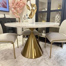 ✨Gold Marble D i n i n g  T a b l e Black Friday SALE🔥