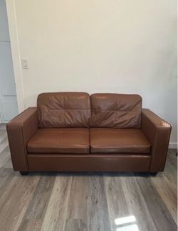 Brown Leather Couch