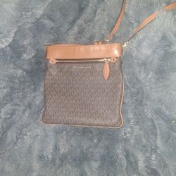 Micheal Kors Bag, Two Tone Leather W/Classic MK Logo