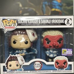 Demon Slayer Sdcc 2pk Funko Tanjiro & Sakonji 