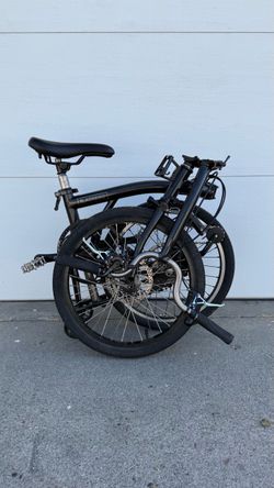 Custom titanium Brompton style folding bike 20“