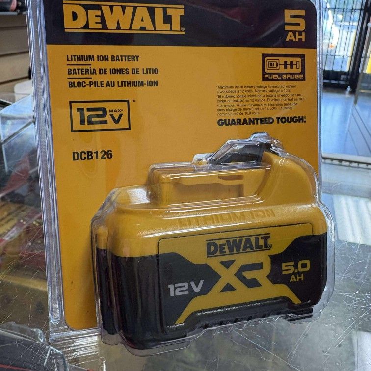 Dewalt New 5ah Battery 12v