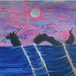 Dragon original art print