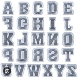 7 Inch Alphabet Letters Silicone Molds For Resin
