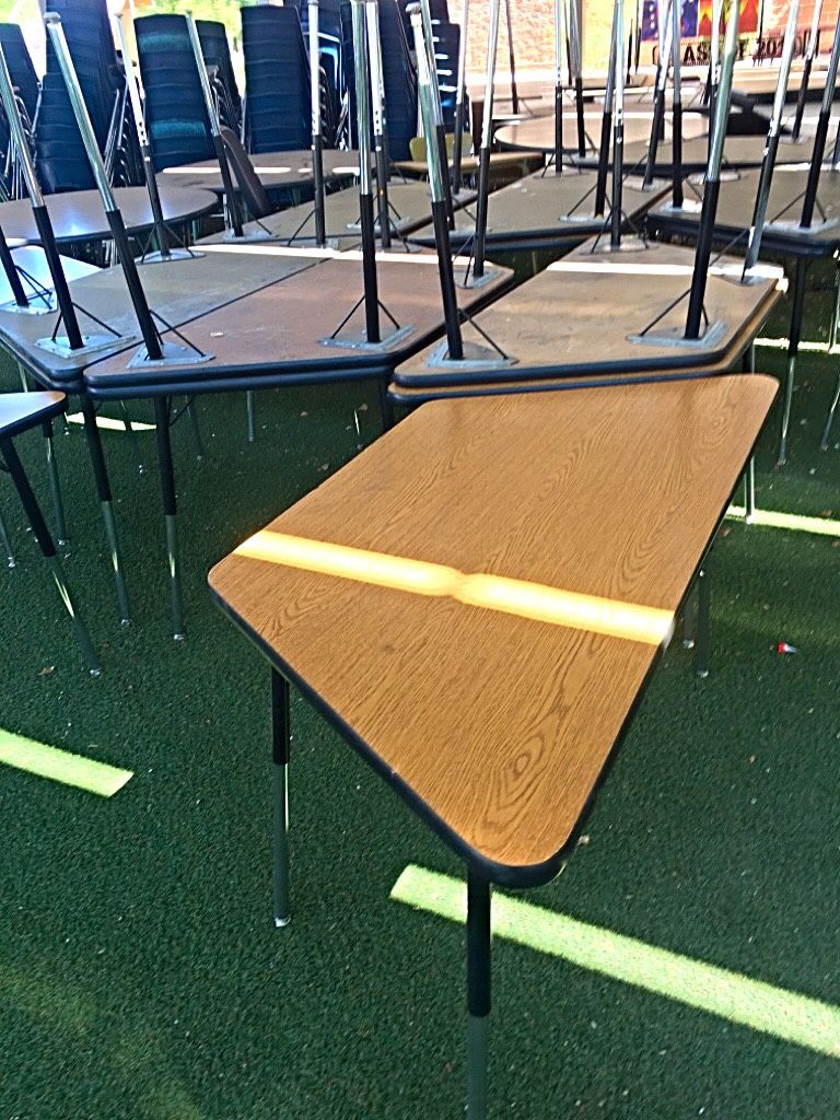 Virco Trapezoid Tables Student Desks