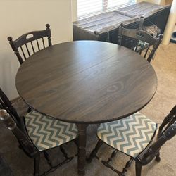 Table and 4 Chairs