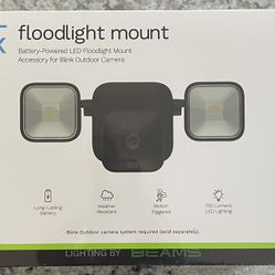 Floodlight Mount Accessory for Blink Outdoor Camera Black (Camera Not Included) Sealed!