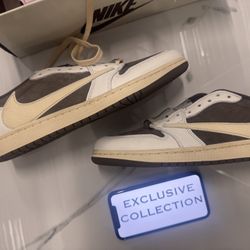 Nike Travis Scott Air Jordan 1 Low j Retro Cactus Jack Reverse Mochas Sneakers Shoes 