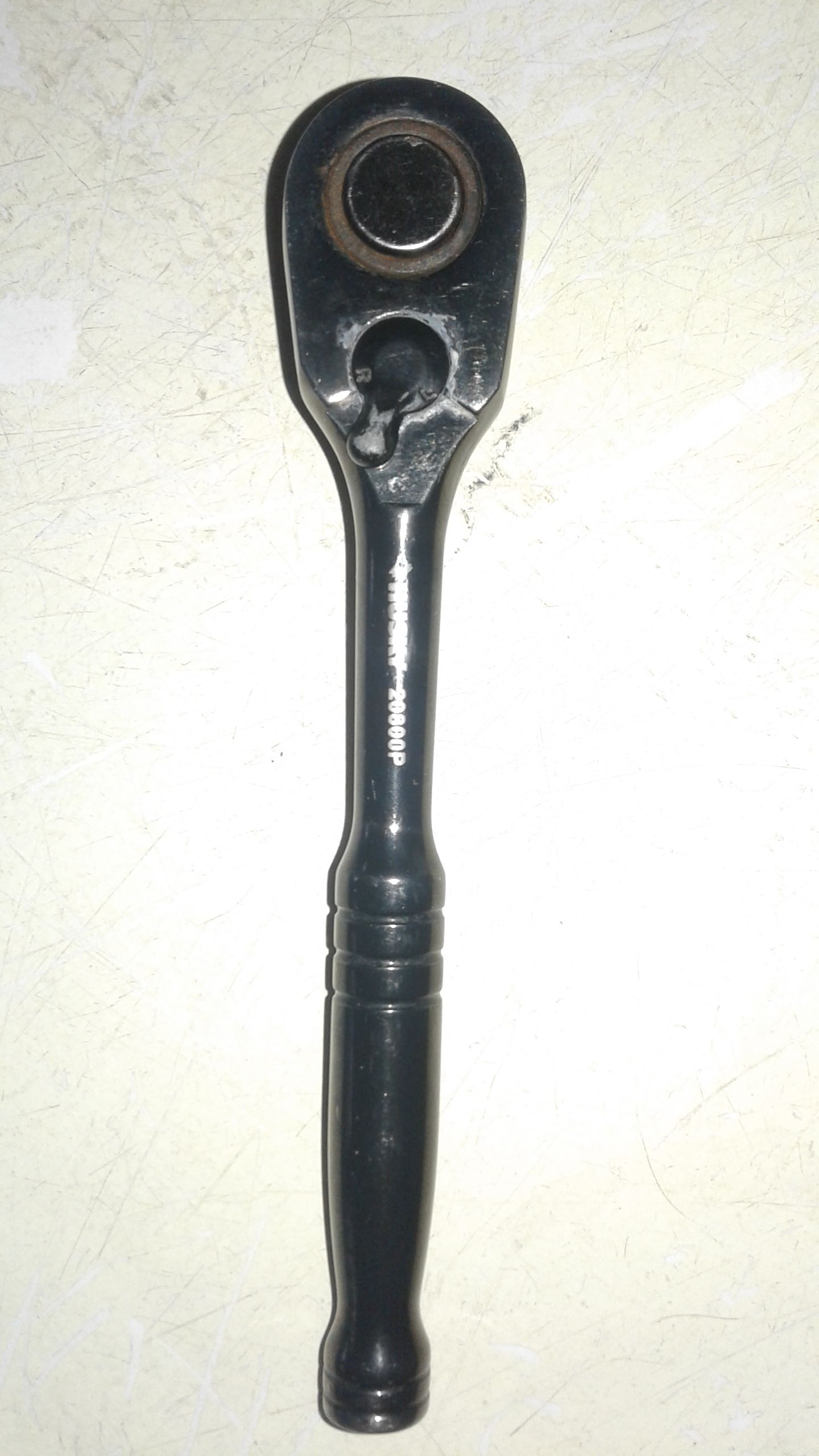 Husky blk 1/4 mm pro rachet with Husky 9/32m blk deep socket for $10