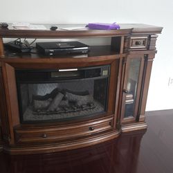 TV Stand with Electric Fireplace
