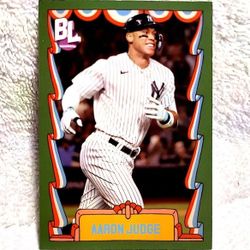 2024 Aaron Judge Topps Big League Green Border Yankees Baseball Card 