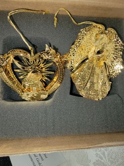 23kt gold plated ornaments