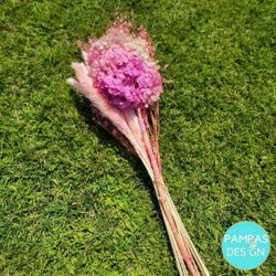 PINK LOVER | Pink Dried Flower Bouquet Vase Filler Home Decor | Pink Dried Pampas Grass Wedding Decor