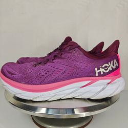 Size 9 US Women's HOKA Clifton 8  Grape Wine