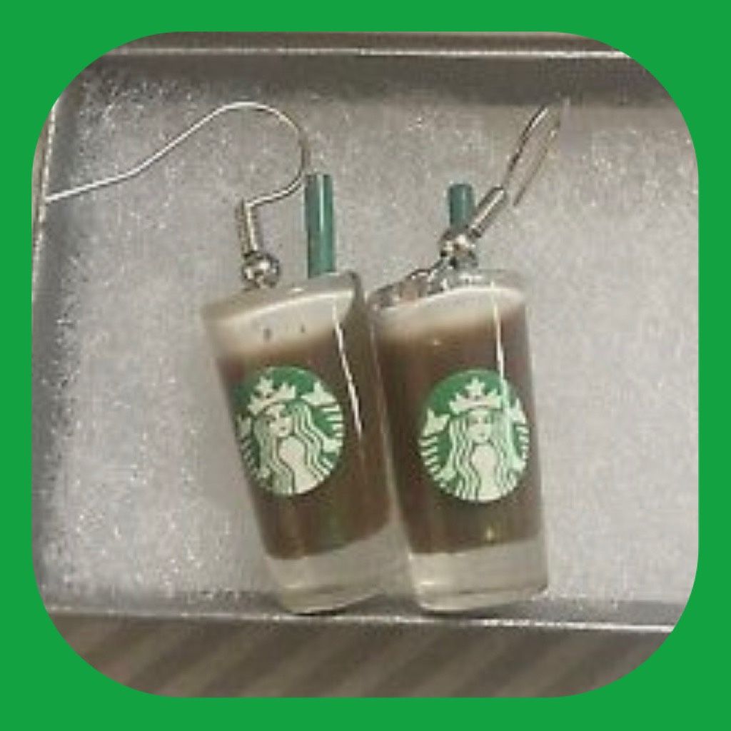 New Whimsical Super Cute Starbucks Coffee Drink Earrings Collection 