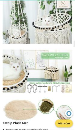 Macrame Cat Hammock