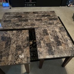 3 Piece Table Set Living Room Coffee Table Side  Used Table