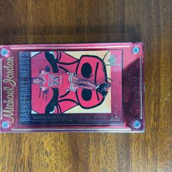 Michael Jordan Framed A Card