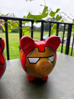 Iron man piggy bank