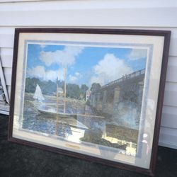 The Bridge at Argenteuil Vintage Art Print