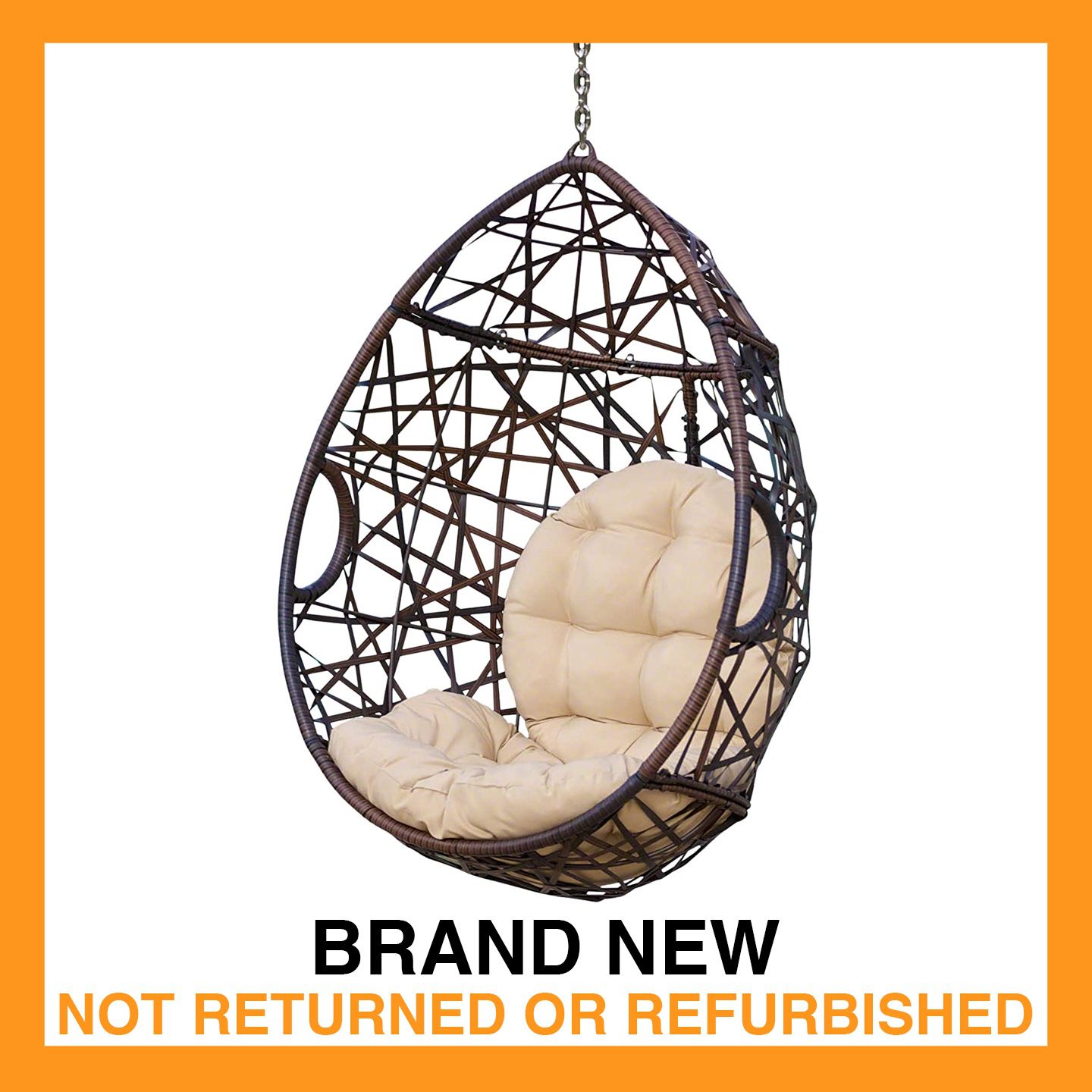 Hanging Wicker Egg Chair - NEW