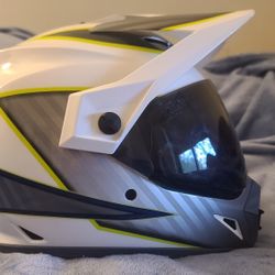 NEW NEVER WORN LARGE BELL MX-9 ADVENTURER SUPER MOTO EDURO GROM MOTORCYCLE HELMET 