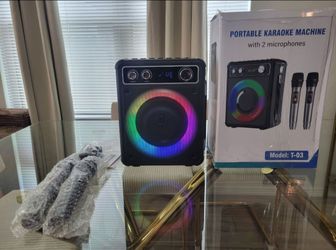 Karaoke Machine with 2 Wireless Microphones