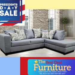 Sectional Grey Fabric 