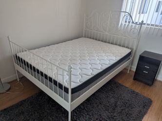 Queen bed and mattress