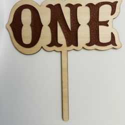 Cake Topper One Rodeo