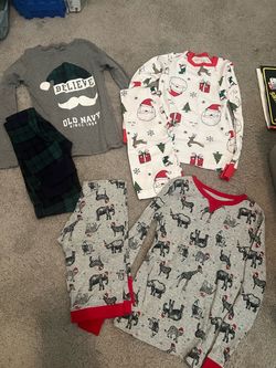 Size 8 boys Christmas pjs