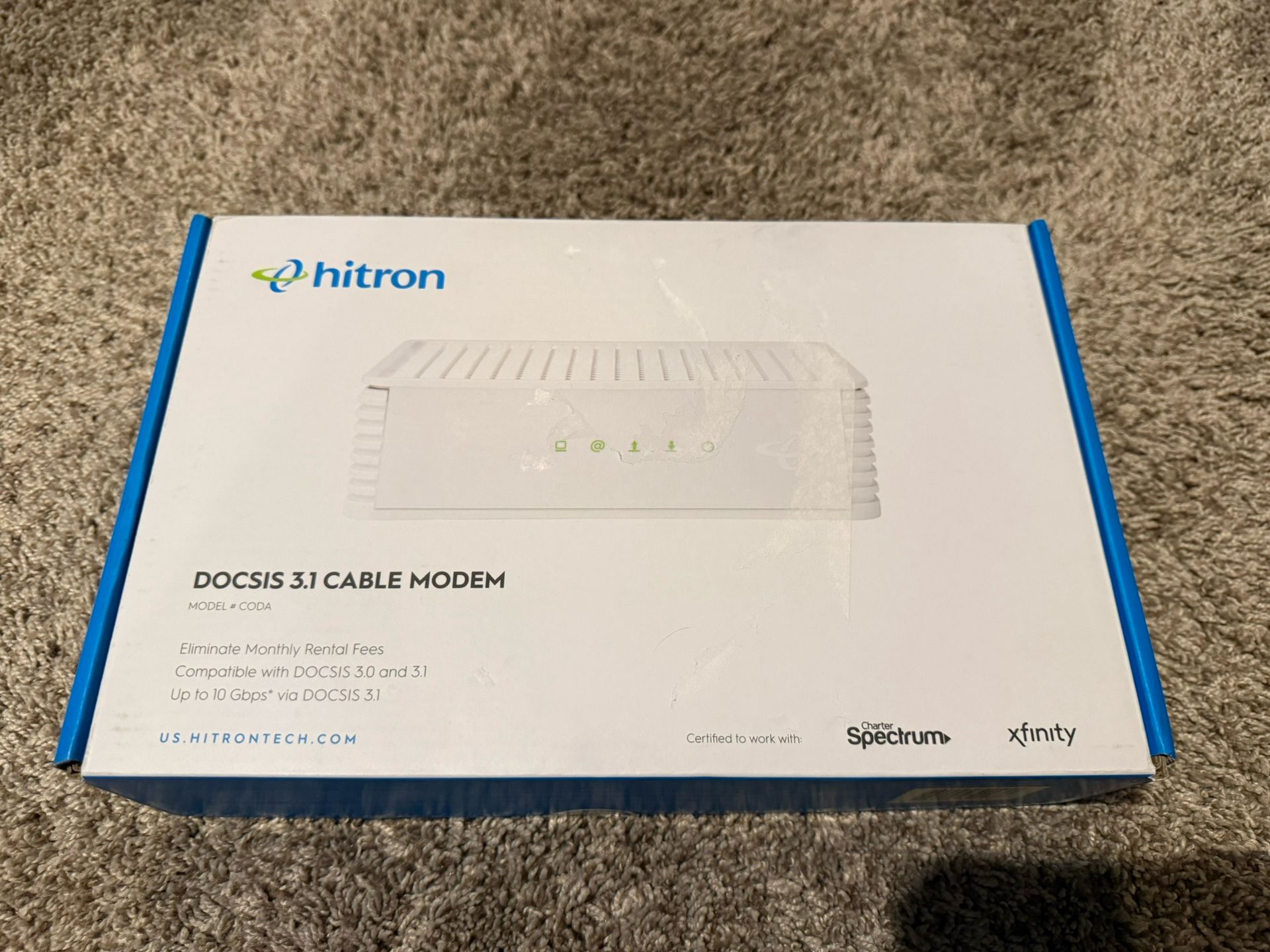 New Open Box Hitron CODA DOCSIS 3.1 Cable Modem