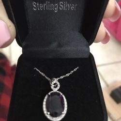 Amethyst Necklace!  925