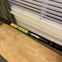 Daiwa Beef Stick Spinning 6' 1-Piece Med. Action Like New, Fuji Eyes