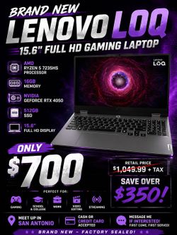BRAND NEW Lenovo LOQ Gaming Laptop