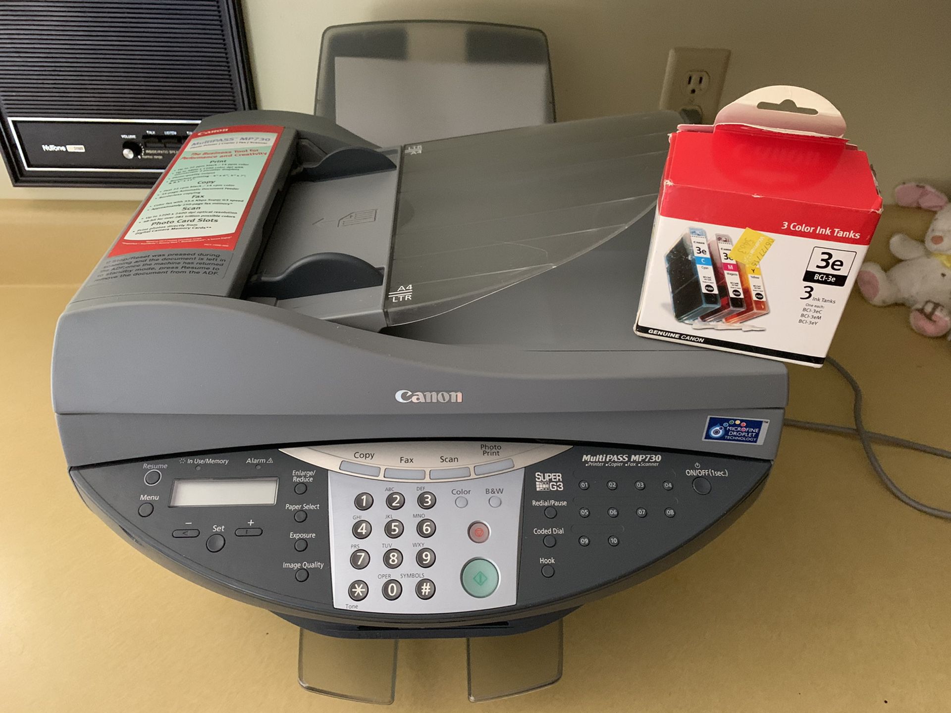 Canon Multipass MP730 photo printer, copier, color fax, and scanner