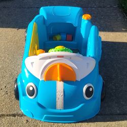 Fisher Price Laugh and Learn Crawl Around Blue Car For Babies and Toddlers