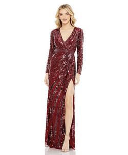 MacDuggal Red Dresd