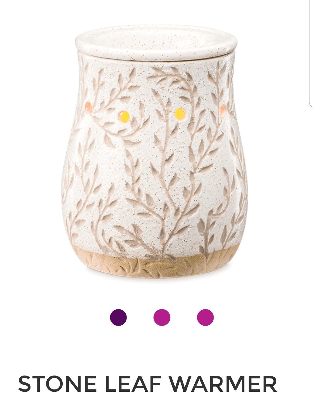 Scentsy warmer Stone Leaf