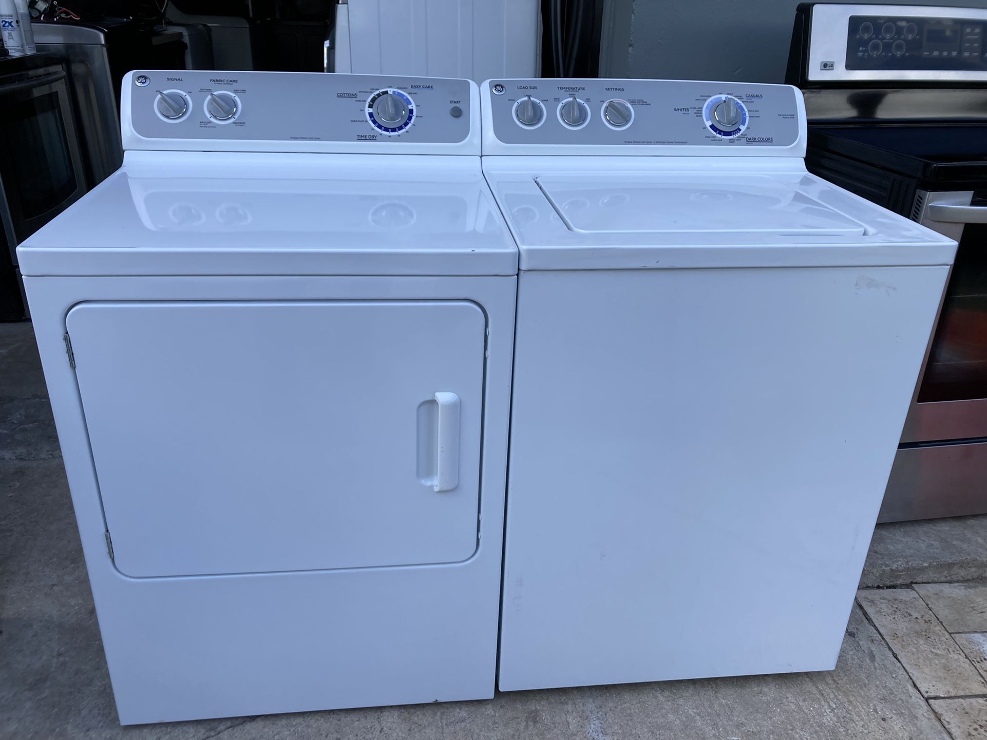 GE Washer And Dryer Machine Everything Works Good 1 Month Warranty delivery Available